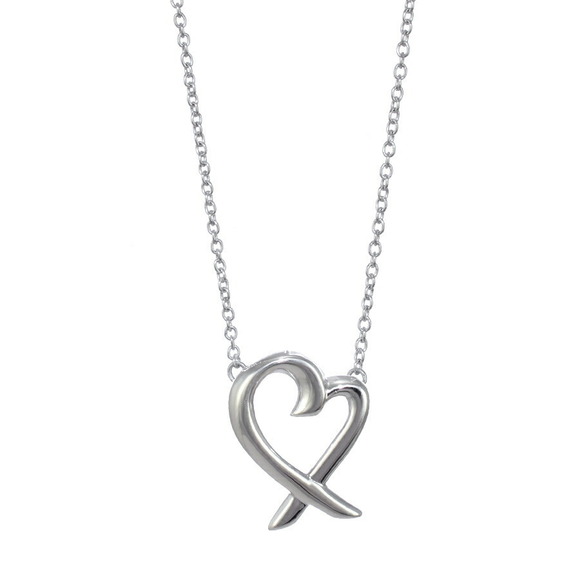 Tiffany Handbags - Tiffany Paloma Picasso Loving Heart Pendant Necklace Silver